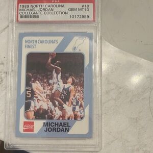 Coca Cola Classic Michael Jordan Card with Blue Accents